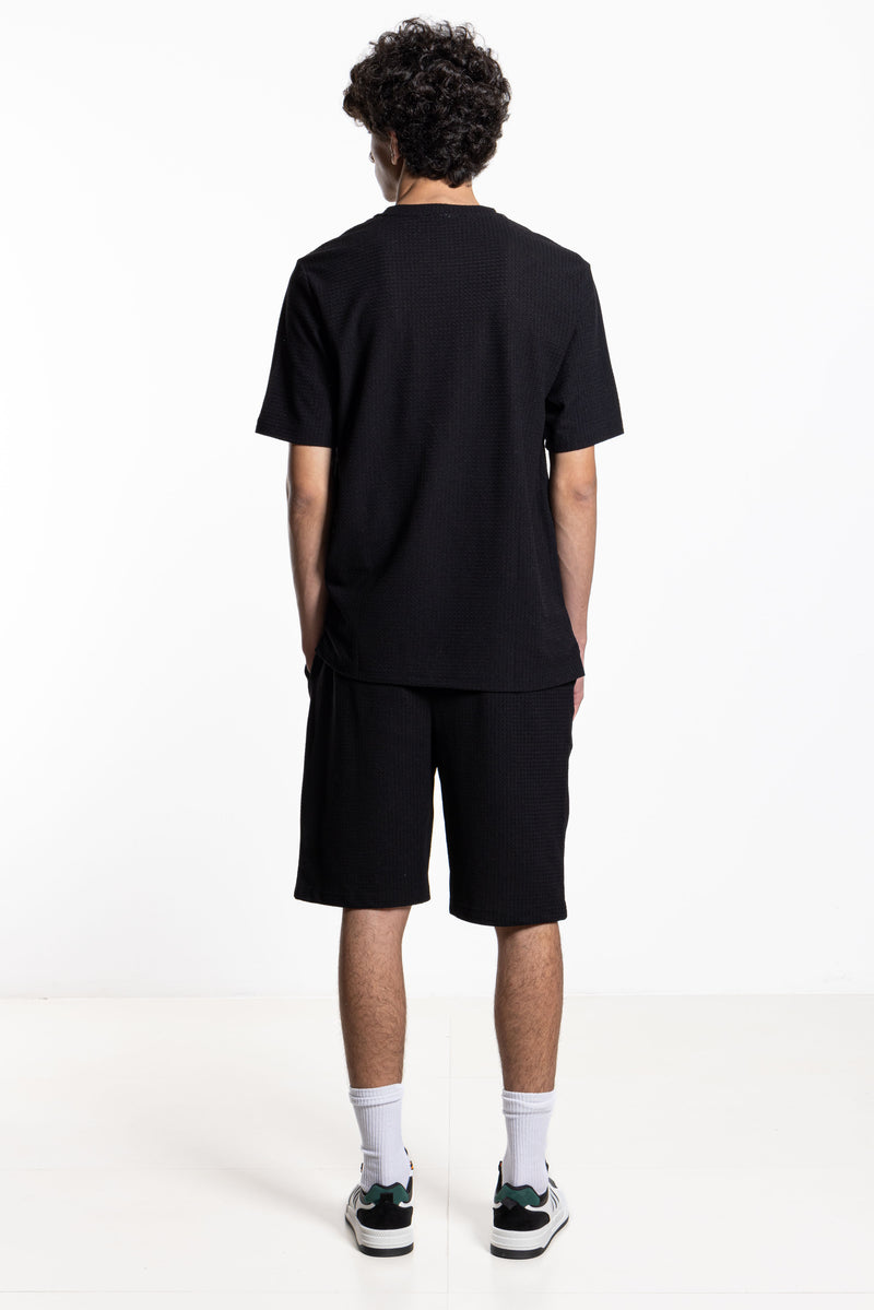 TEXTURED T-SHIRT SET