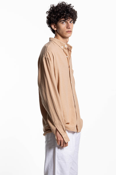 LINEN BLEND OVERSIZED SHIRT
