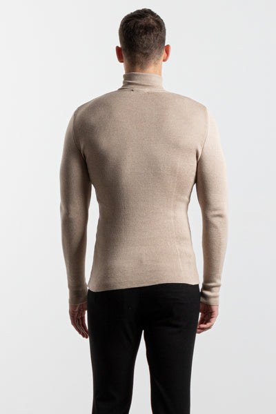 TURTLE NECK KNIT SWEATER