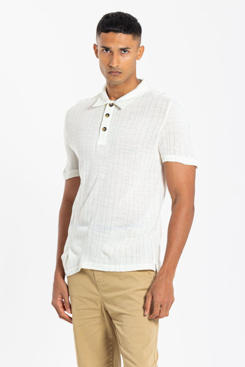 KNIT POLO SHIRT
