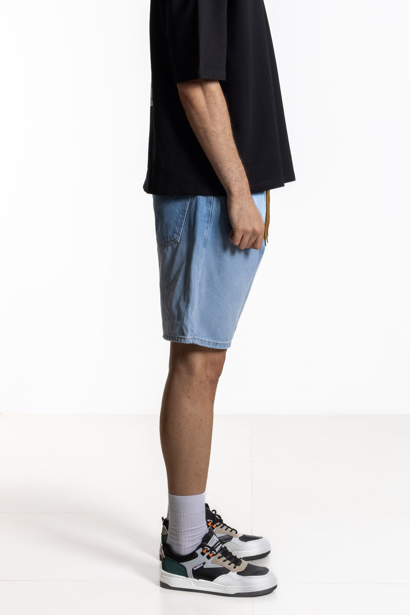 FADED SOFT DENIM SHORTS