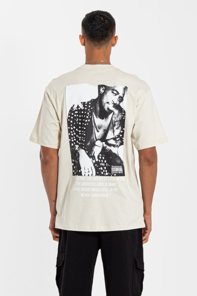 CONTRAST PRINTED 2PAC T-SHIRT