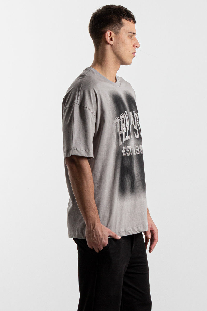 CONTRAST PRINT T-SHIRT