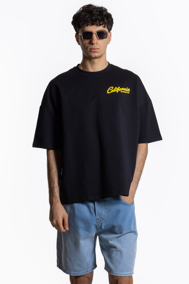 CONTRAST PRINT SOFT T-SHIRT