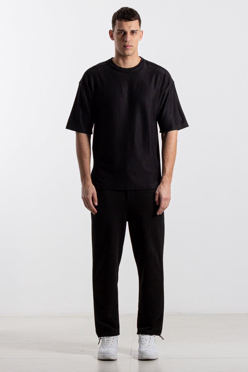 TEXTURED OVERSIZED T-SHIRT