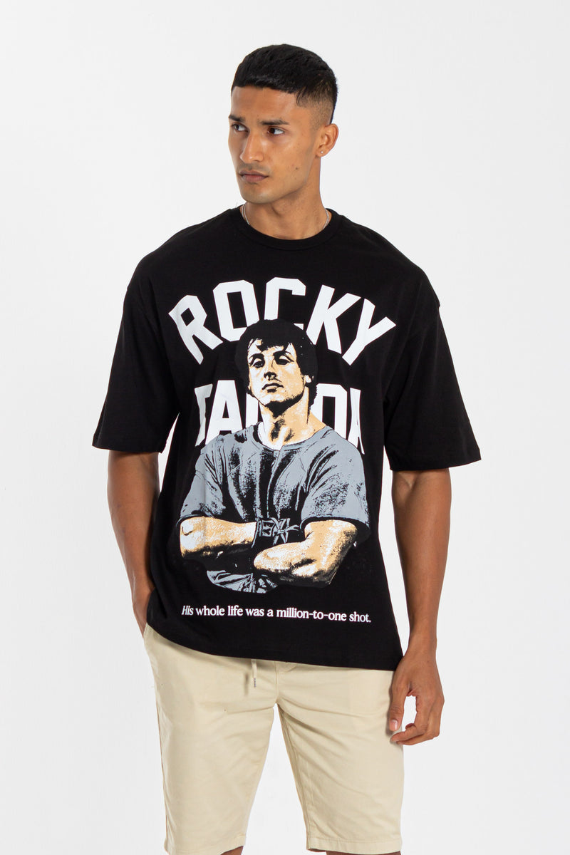 ROCKY CONTRAST PRINT T-SHIRT