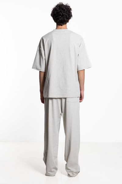 TEXTURED BAGGY T-SHIRT SET