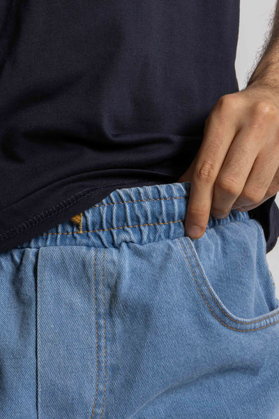 FADED SOFT DENIM SHORTS
