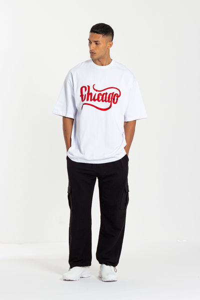 OVERSIZED CONTRAST PRINT T-SHIRT