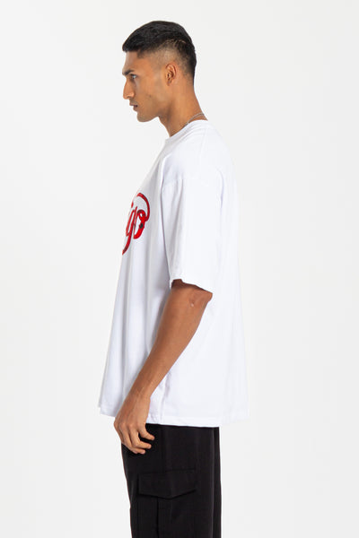 OVERSIZED CONTRAST PRINT T-SHIRT