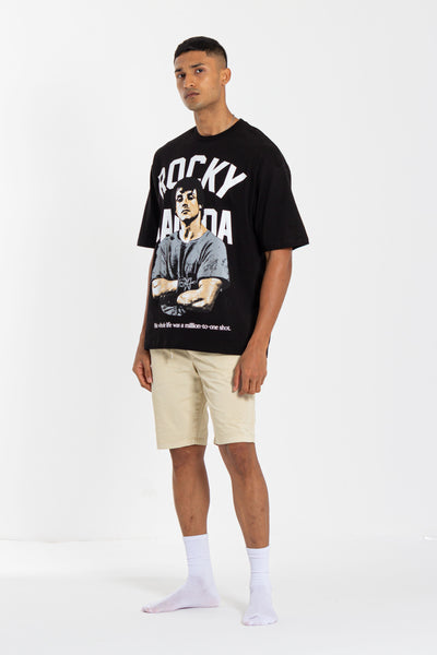 ROCKY CONTRAST PRINT T-SHIRT