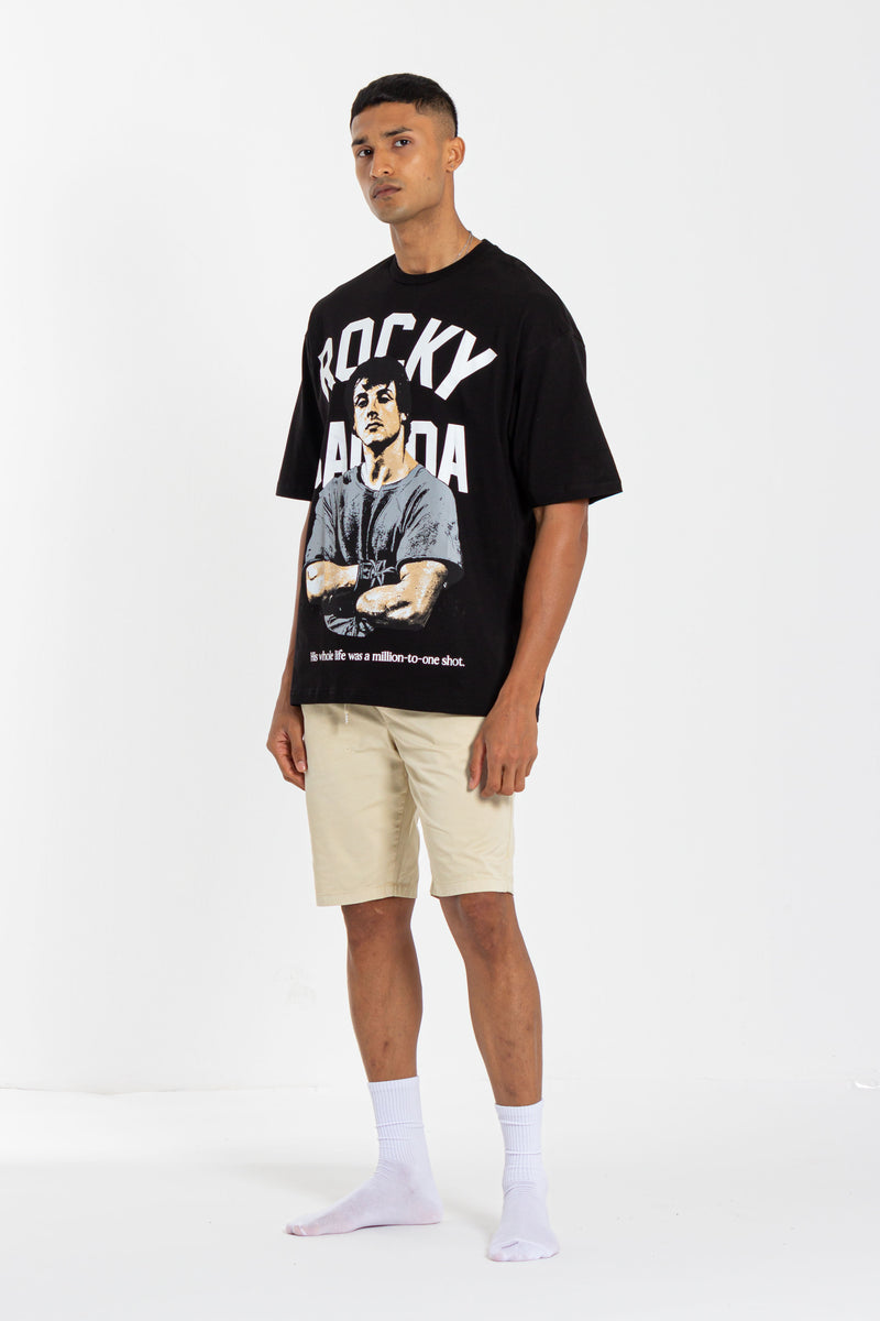 ROCKY CONTRAST PRINT T-SHIRT