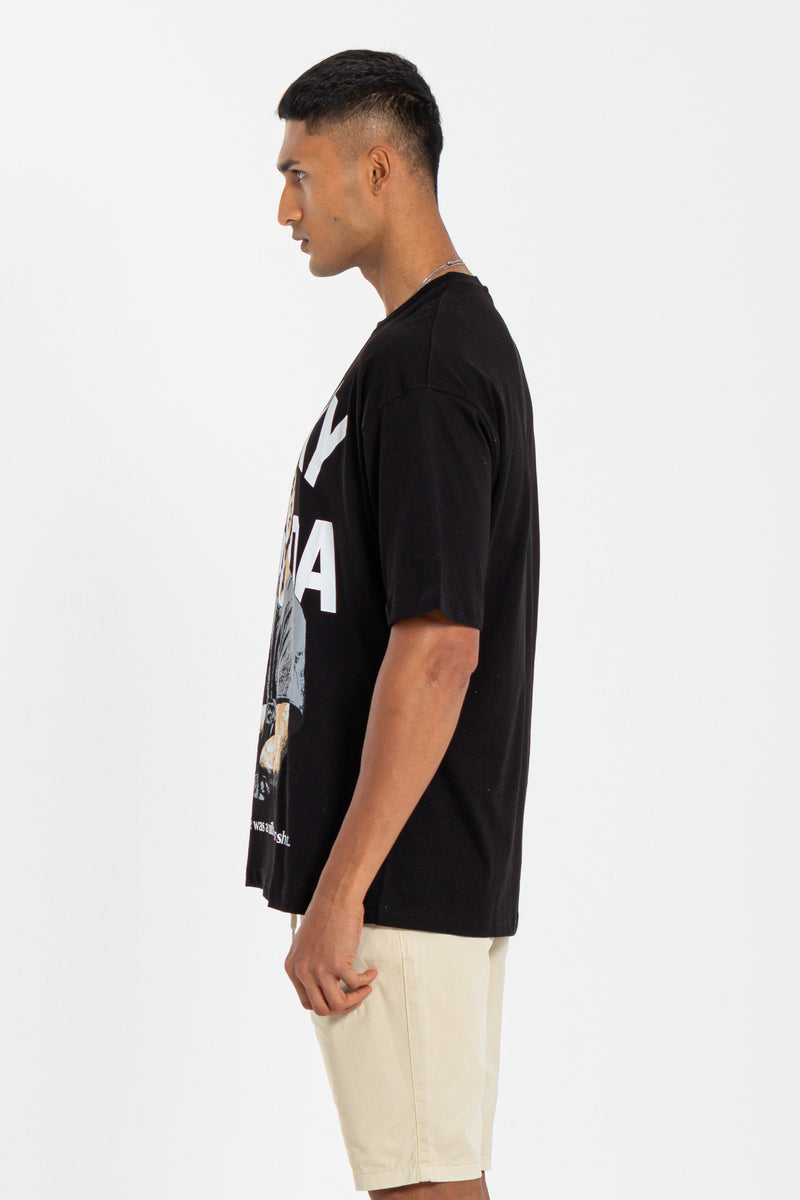 ROCKY CONTRAST PRINT T-SHIRT