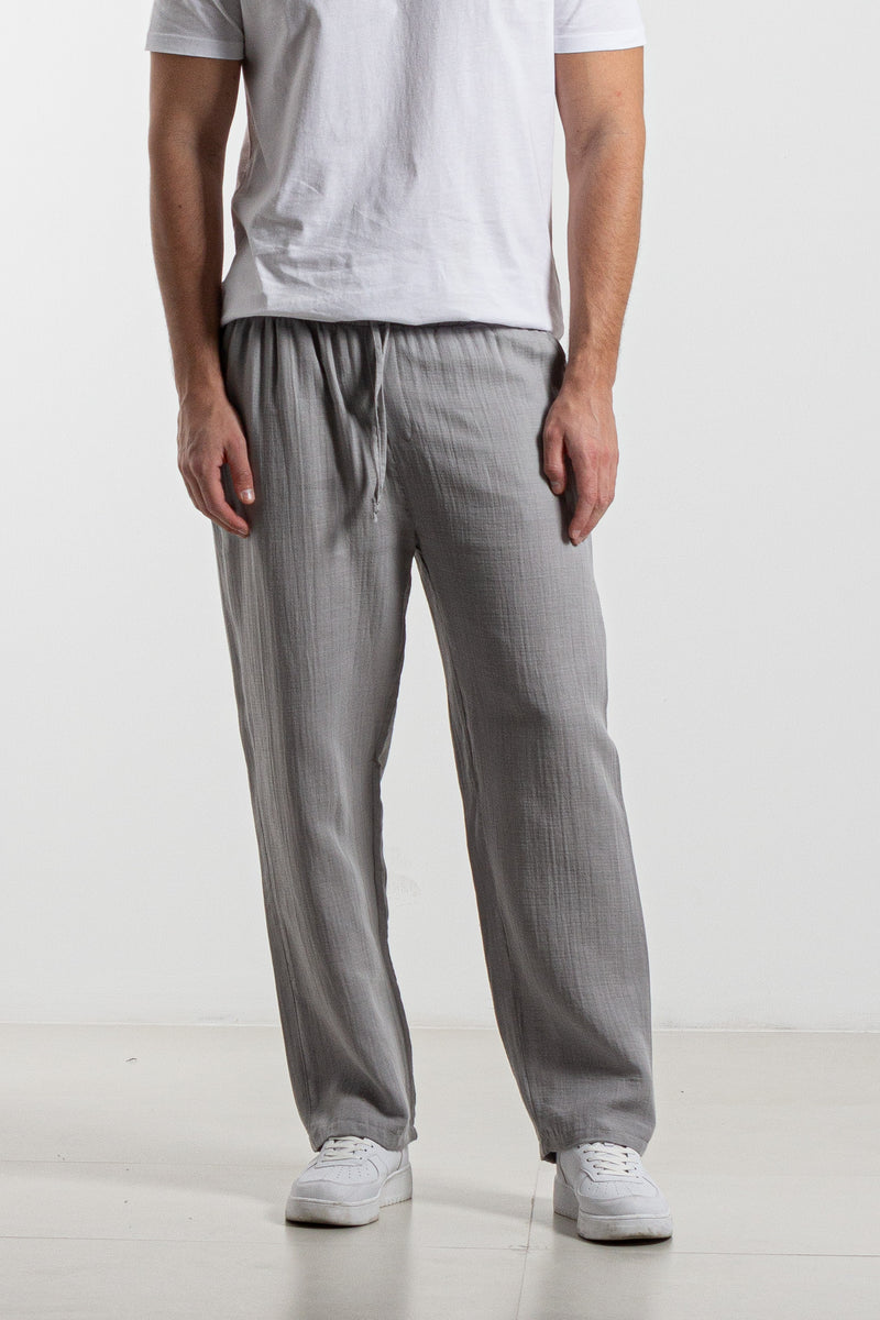 STRAIGHT FIT JOGGER WAIST TROUSERS
