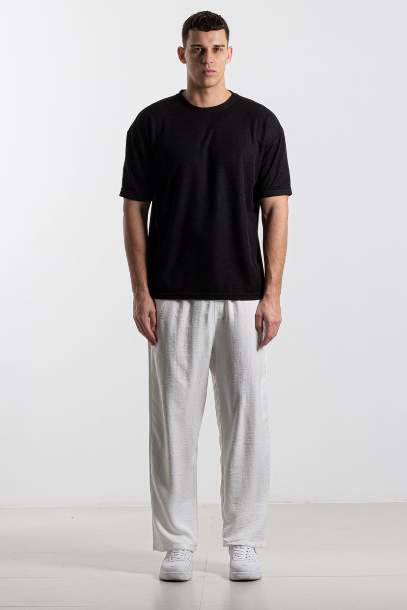 LIGHTWEIGHT LINEN BLEND TROUSERS