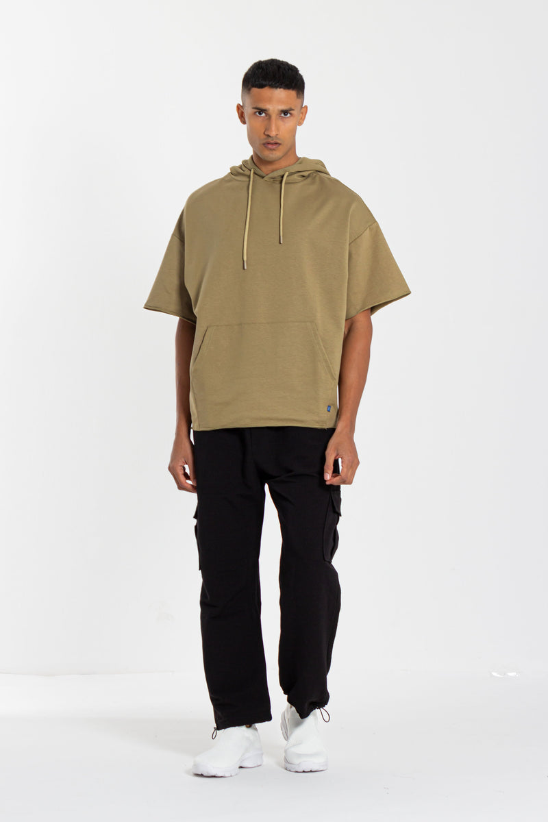 WIDE-FIT LINEN CARGO JOGGER