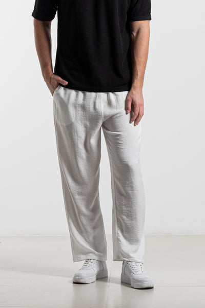 LIGHTWEIGHT LINEN BLEND TROUSERS