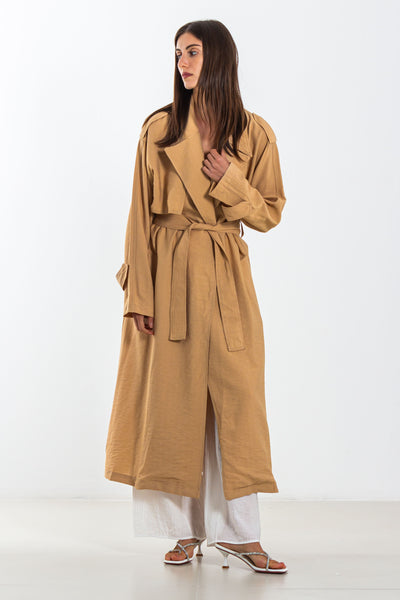 FLOWING BELTED TRENCH COAT