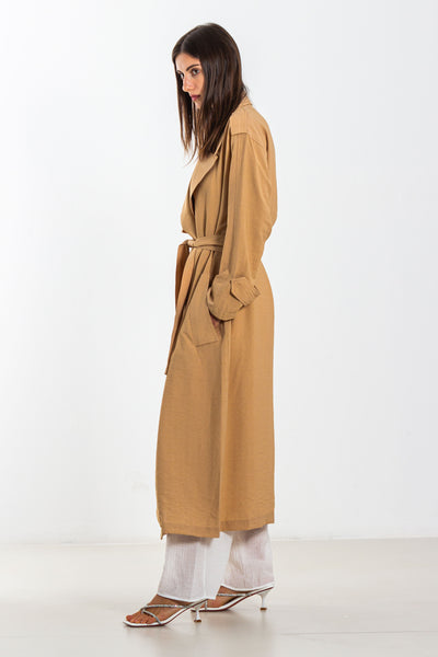 FLOWING BELTED TRENCH COAT