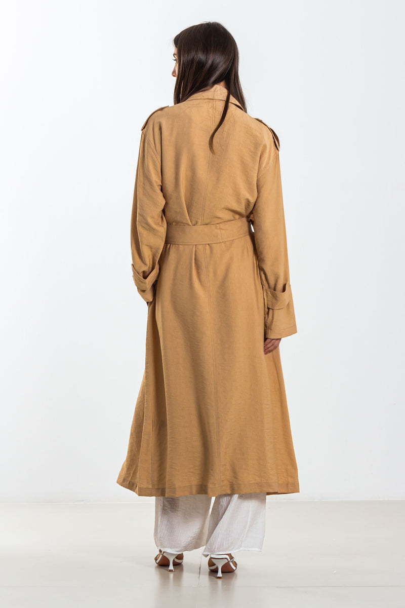 FLOWING BELTED TRENCH COAT
