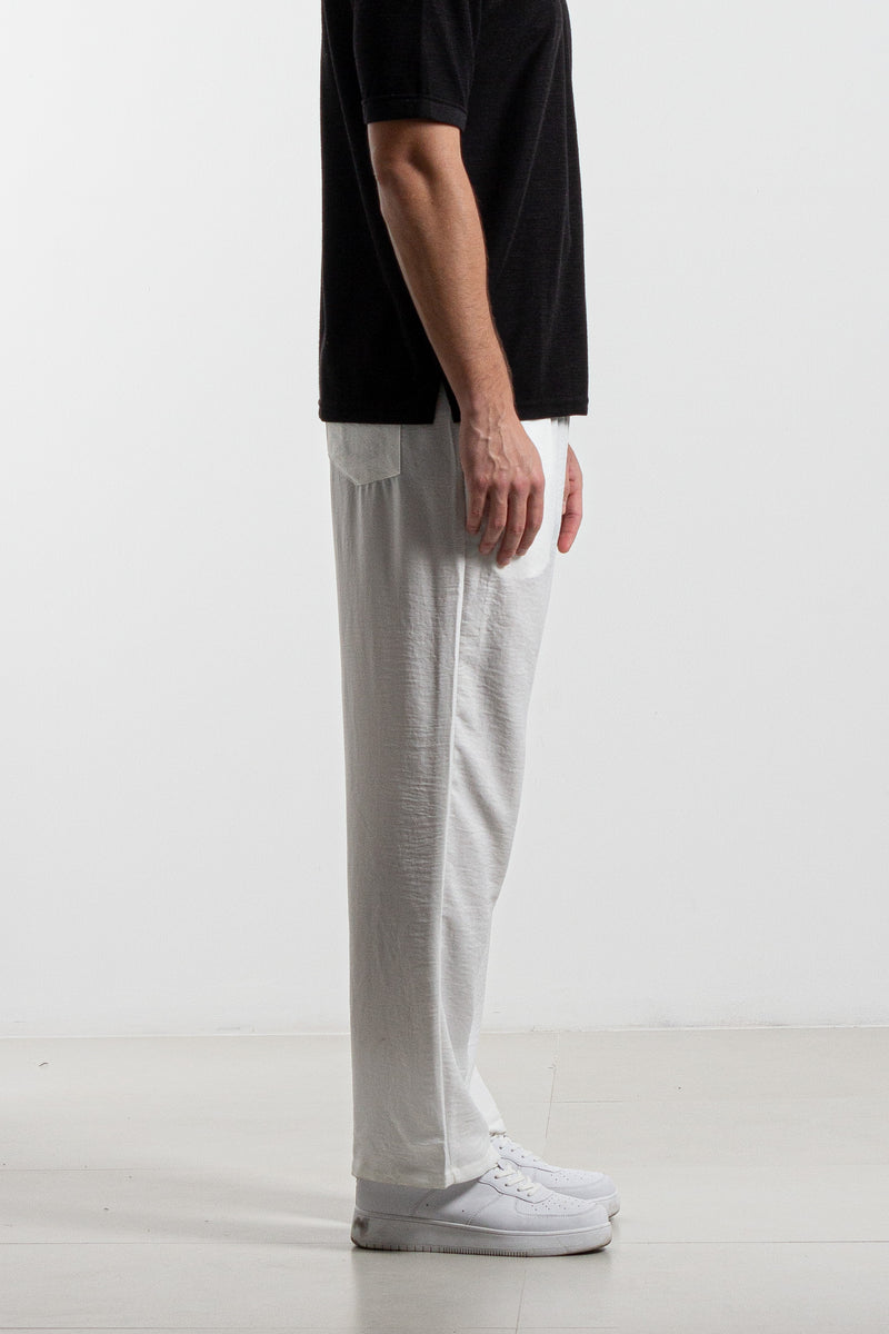 LIGHTWEIGHT LINEN BLEND TROUSERS