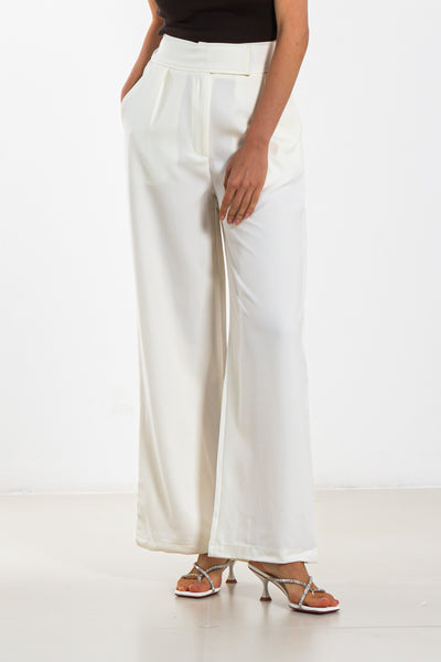 WIDE LEG JOGGER WAIST TROUSERS