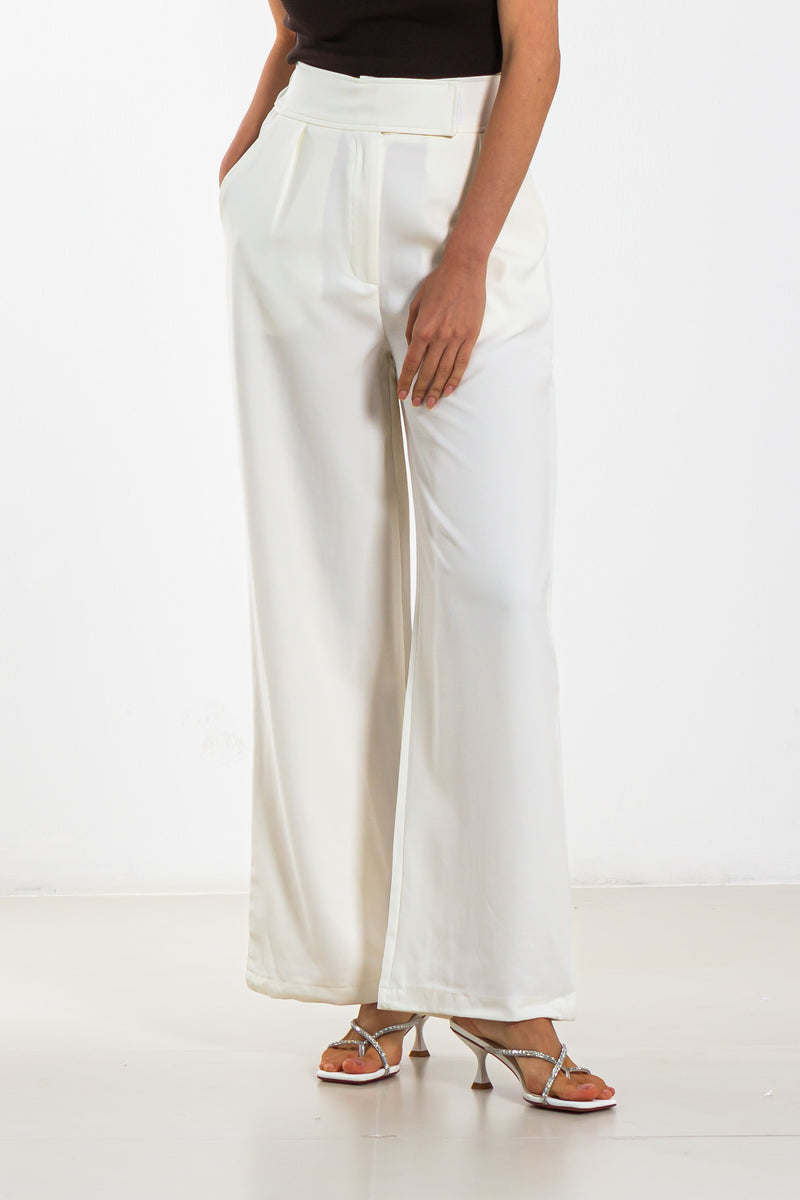 WIDE LEG JOGGER WAIST TROUSERS