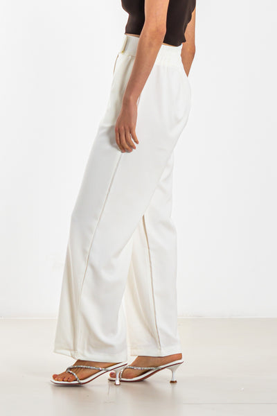 WIDE LEG JOGGER WAIST TROUSERS