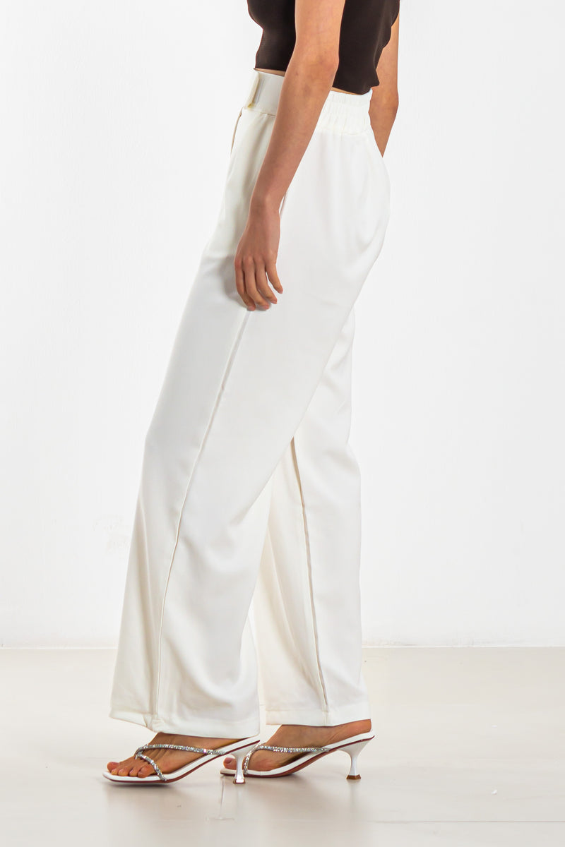 WIDE LEG JOGGER WAIST TROUSERS
