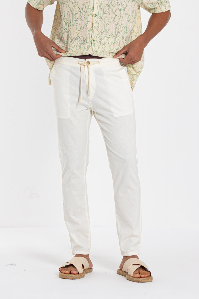 STRAIGHT FIT JOGGER WAIST TROUSER