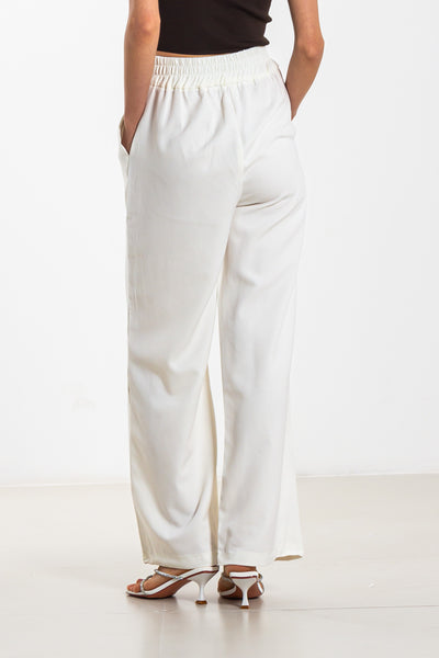 WIDE LEG JOGGER WAIST TROUSERS