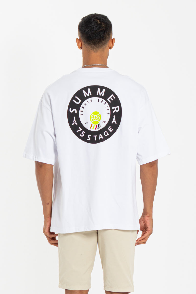 DETAILED CONTRAST PATCHWORK T-SHIRT