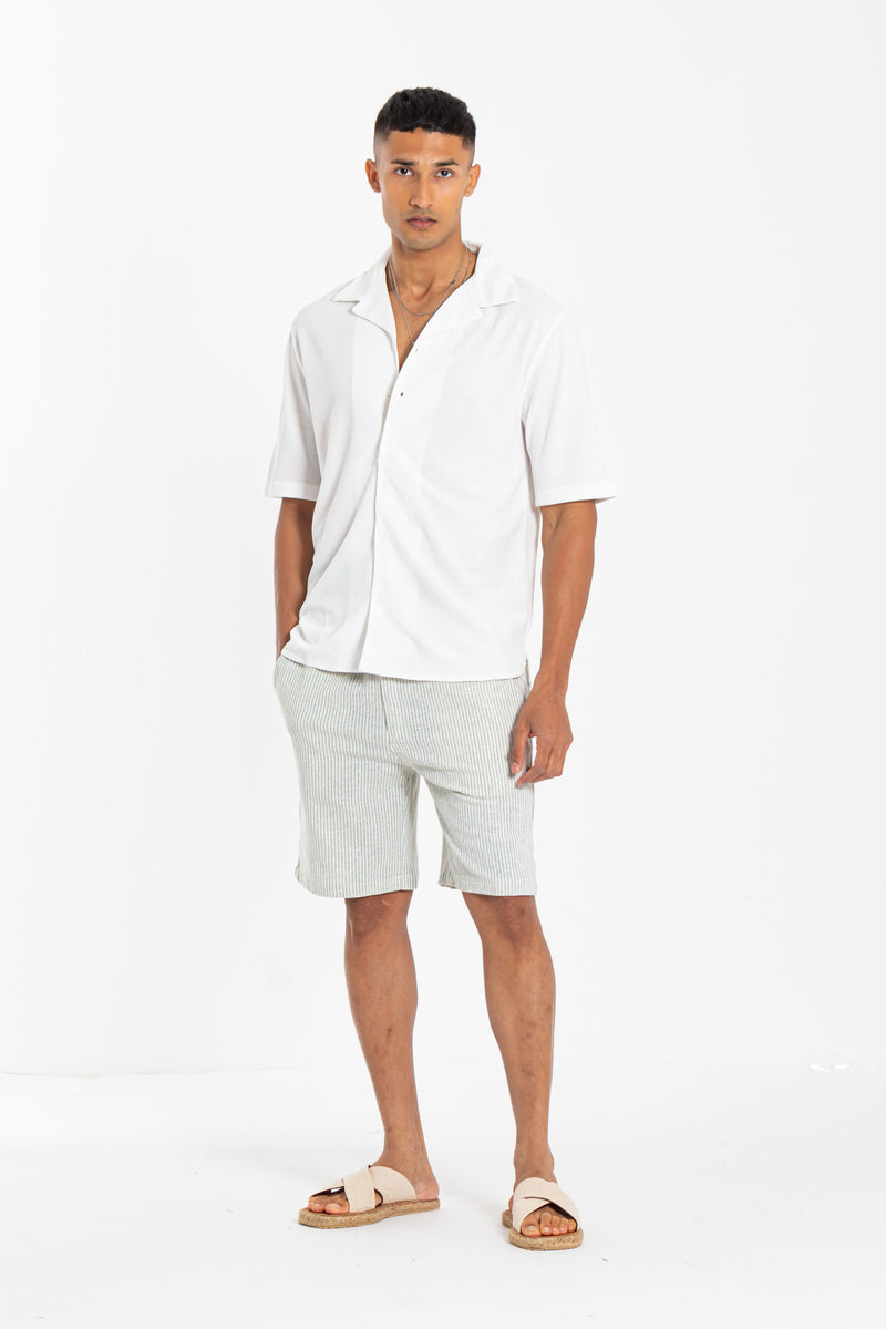 LINEN BLEND OVERSIZED SHIRT