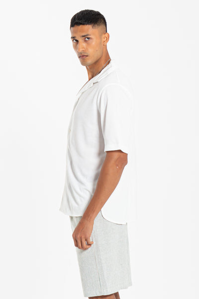 LINEN BLEND OVERSIZED SHIRT