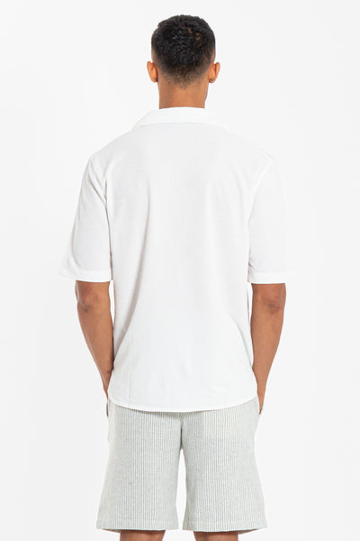 LINEN BLEND OVERSIZED SHIRT