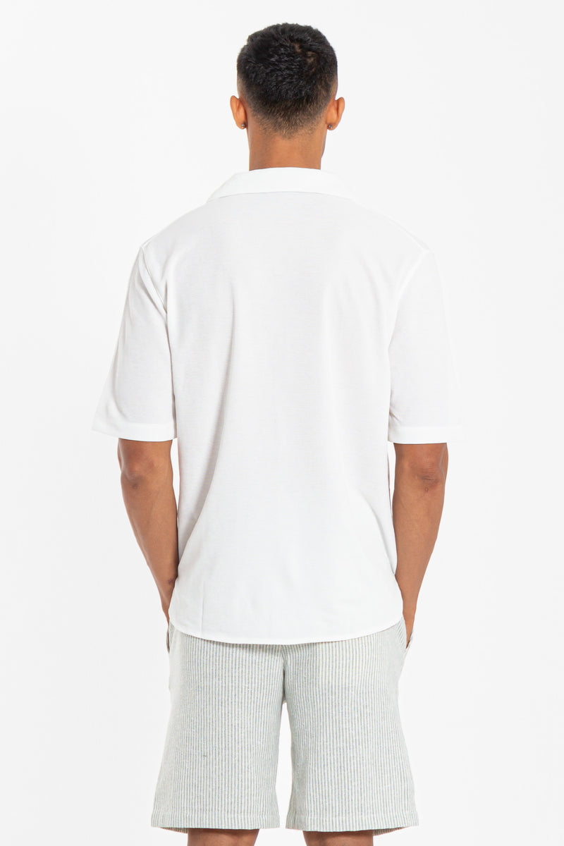 LINEN BLEND OVERSIZED SHIRT