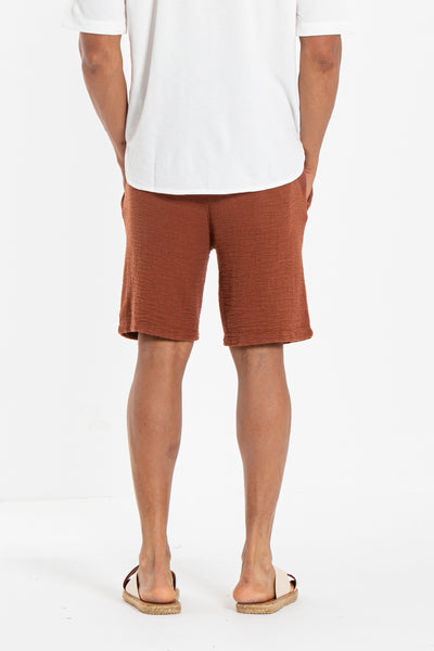 LINEN BERMUDA JOGGER SHORTS