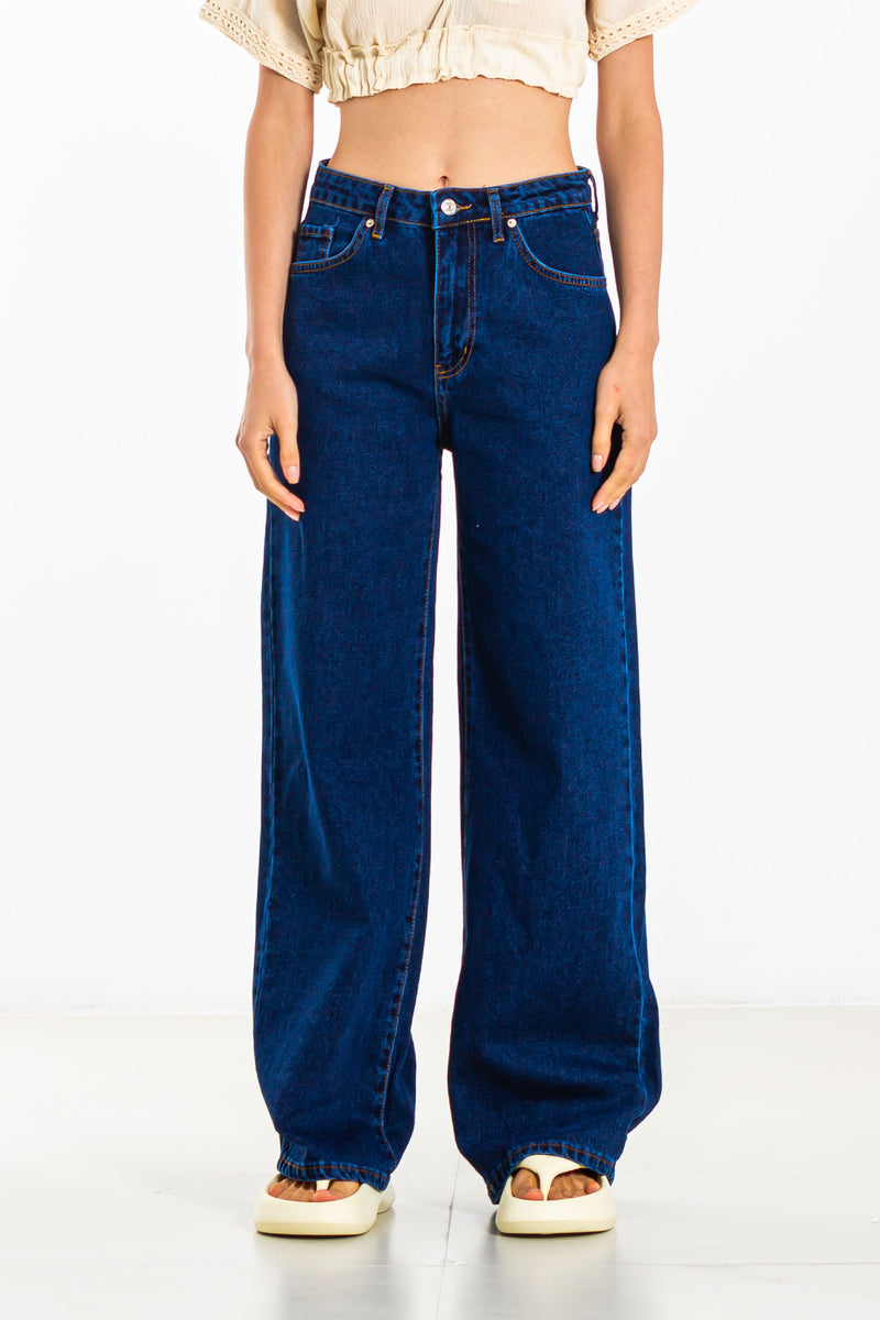WIDE LEG DENIM JEANS
