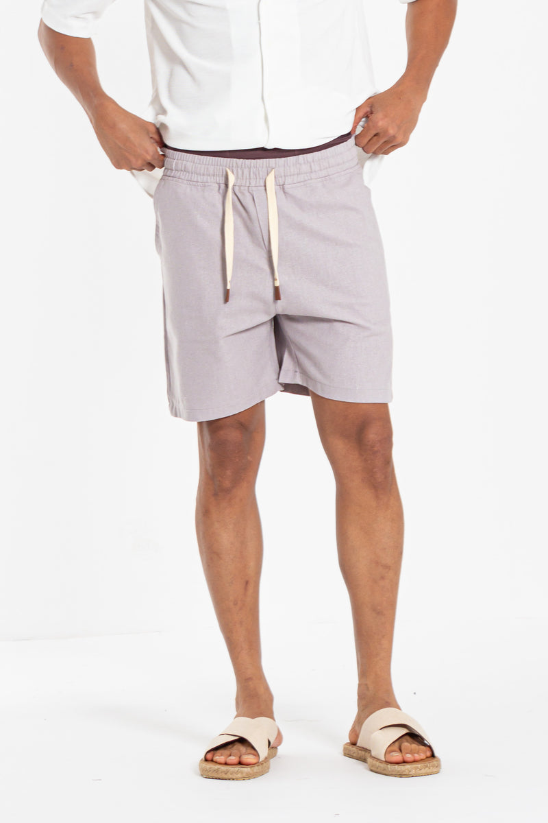 LINEN JOGGER SHORTS