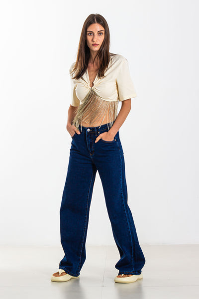 SHIMMER CROP TOP
