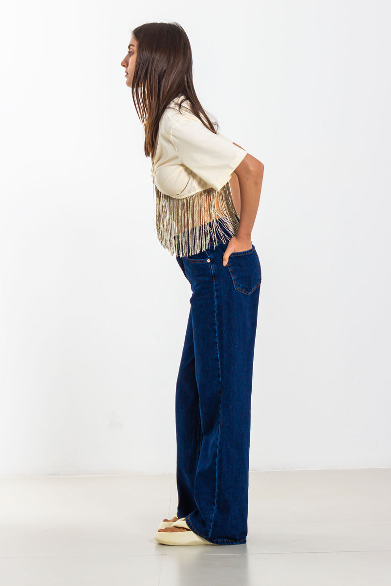 SHIMMER CROP TOP