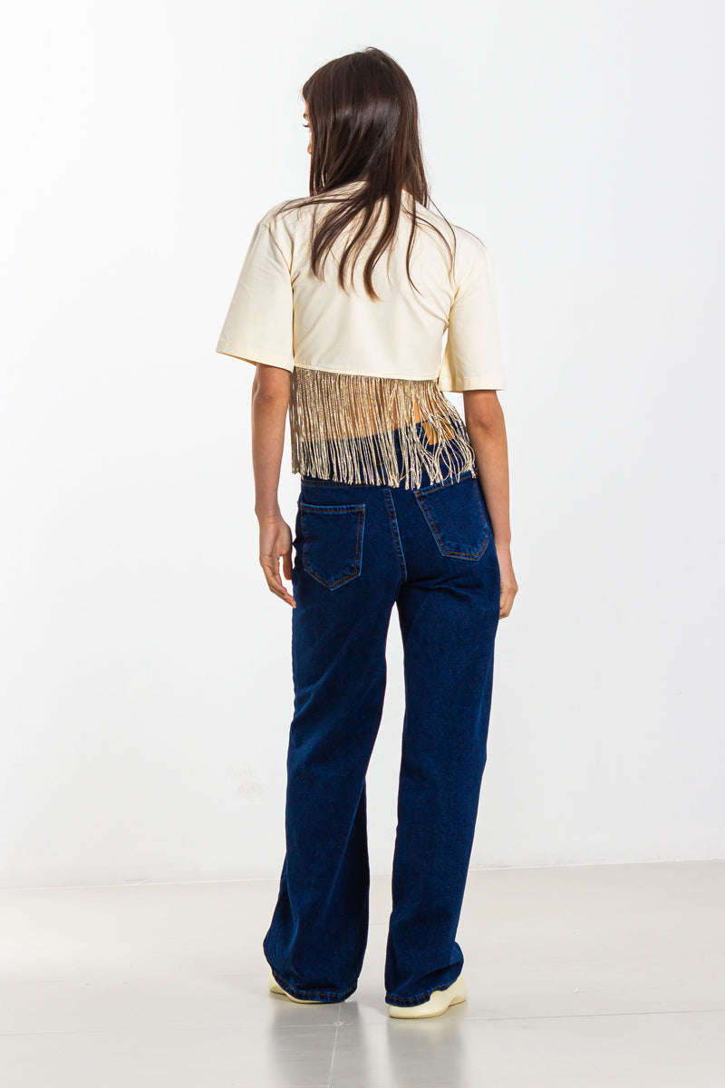 SHIMMER CROP TOP