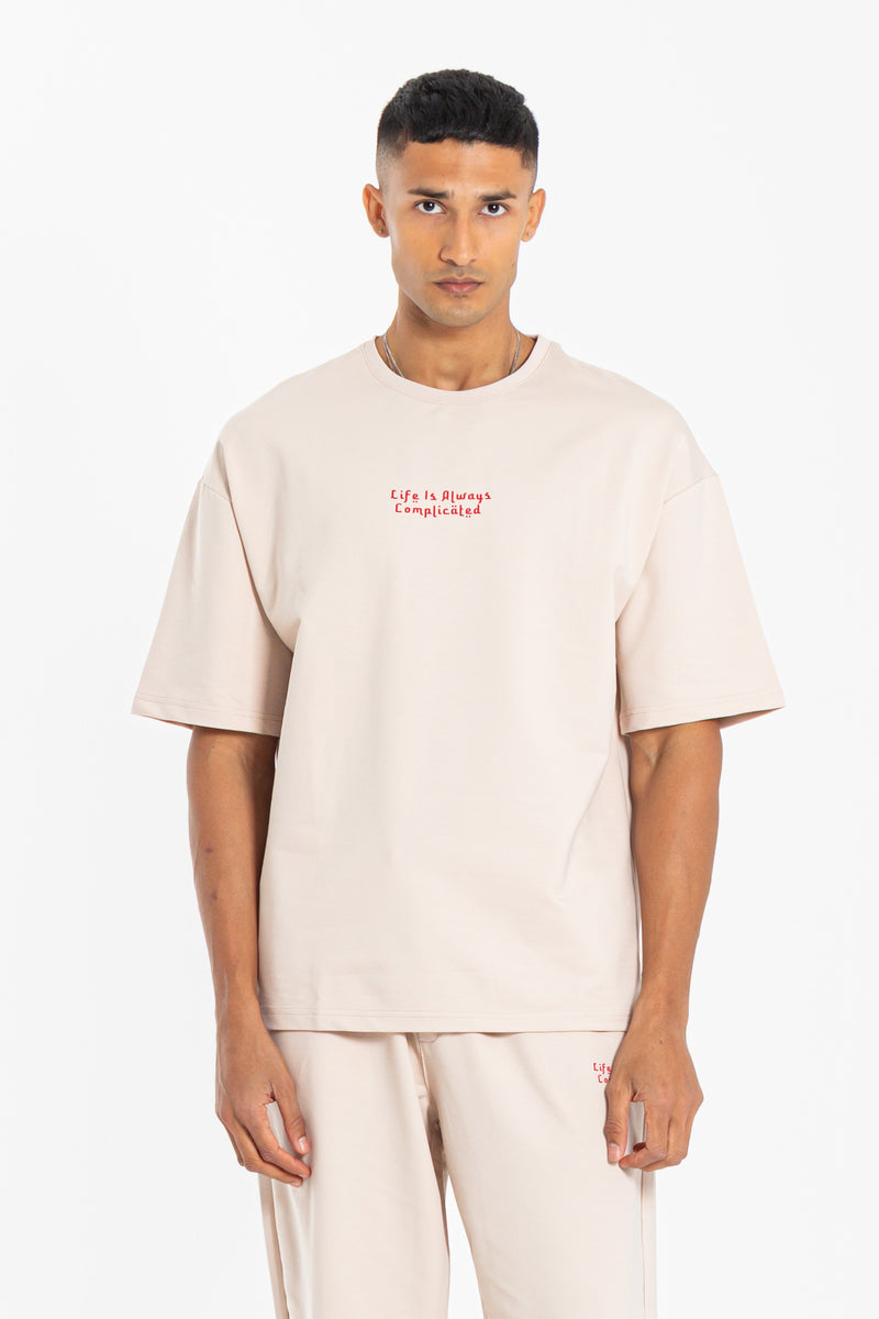 CONTRAST PRINT T-SHIRT SET