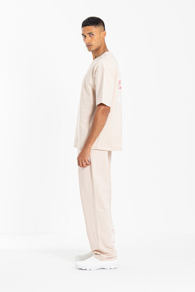CONTRAST PRINT T-SHIRT SET
