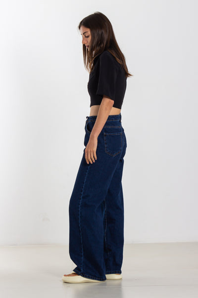 DETAILED LINEN BLEND CROP SHIRT