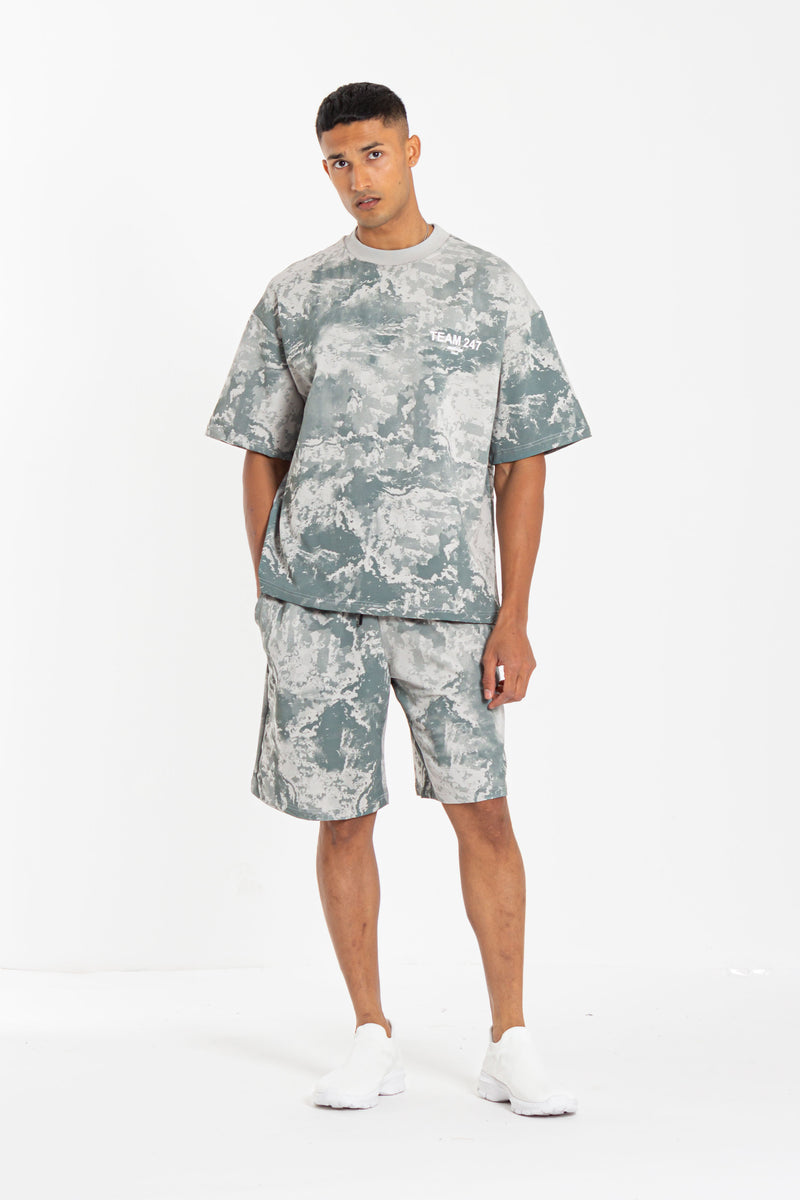 TIE DYE PRINTED T-SHIRT SET