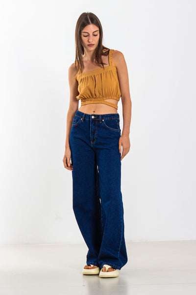 CUTWORK DETAIL CROP TOP