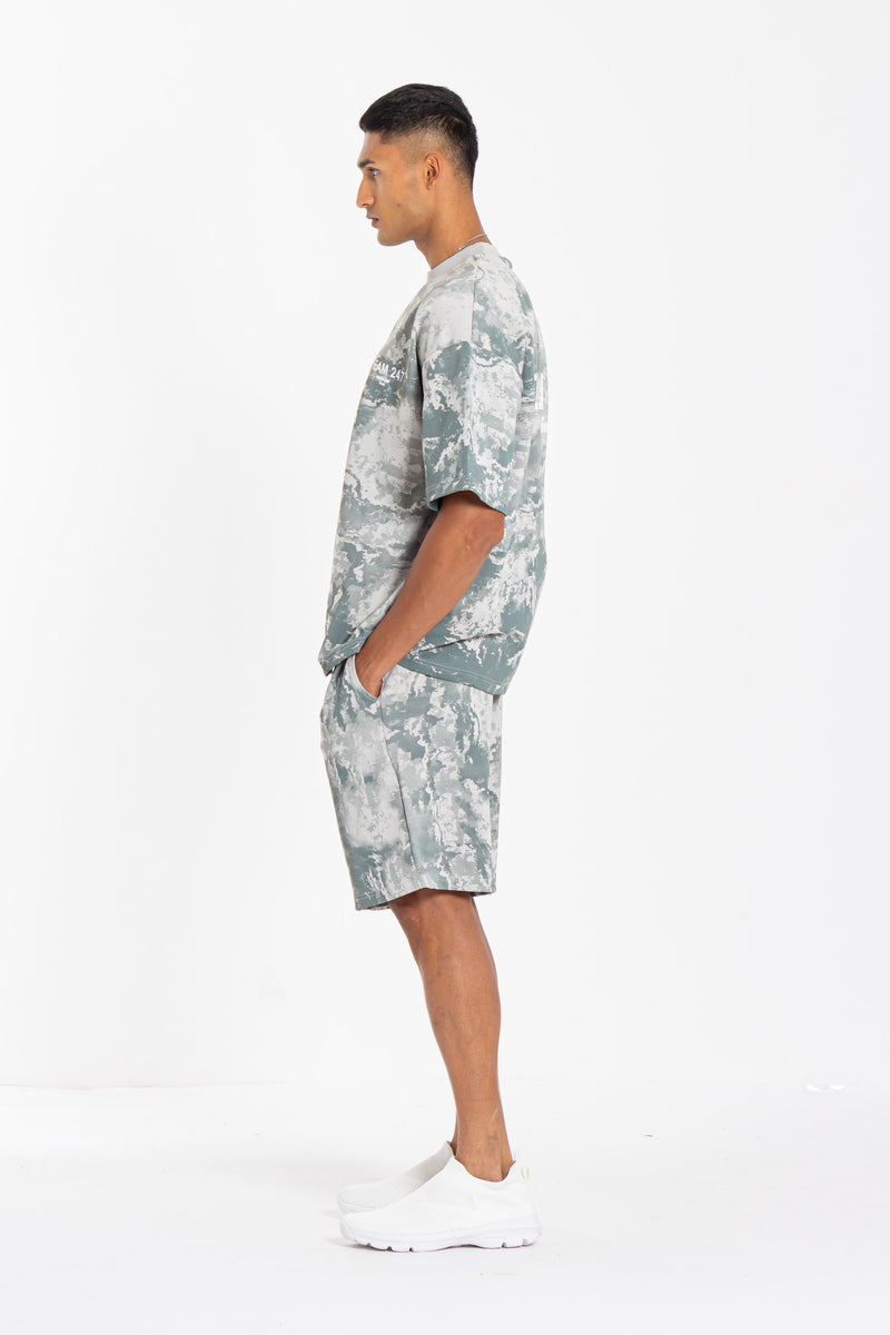 TIE DYE PRINTED T-SHIRT SET