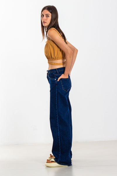 CUTWORK DETAIL CROP TOP
