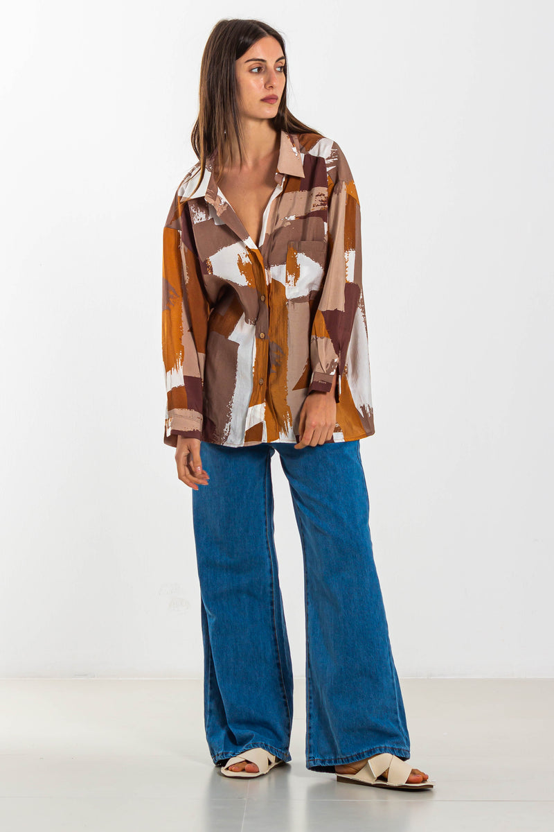 ABSTRACT PRINT SHIRT